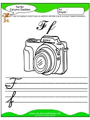 F Sesi Çalışma Sayfaları